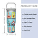 Portable Car Cup SpongeBob SquarePants Stainless Steel 304 Tumbler Water Bottle 30oz/900ml SpongeBob SquarePants 30oz Stainless Steel Car Tumbler - Portable  Lacatang Shop Lacatang Shop 