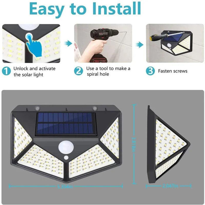 12 Pack Solar Lights Outdoor 100LED Wall Lamp Motion Sensor Security Solar Lights Outdoor - 12 Pack Other AliExpress Lacatang Shop 