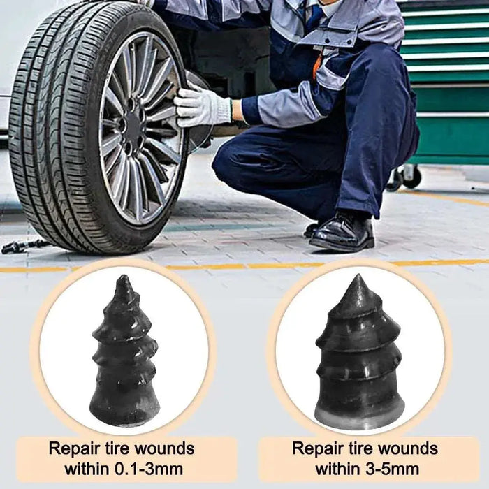 Tire Puncture Repair Nails for Car Motorcycle Scooter Bike Vacuum Tyre Repairing Rubber Metal Nail Set Car Tire Accessories Tire Puncture Repair Nails for Car Motorcycle Scooter Bike Vacuum Tyre   Lacatang Shop Lacatang Shop 