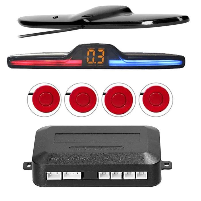 Car Reverse Radar Kit Vehicle Parking Sensor System with 4 Sensors Backup Assist System with LED Distance Display Sound Warning 

Enhance Parking Safety with Car Reverse Radar System - LED Display, 4 Sensors & Sound Warning  Lacatang Shop Lacatang Shop 