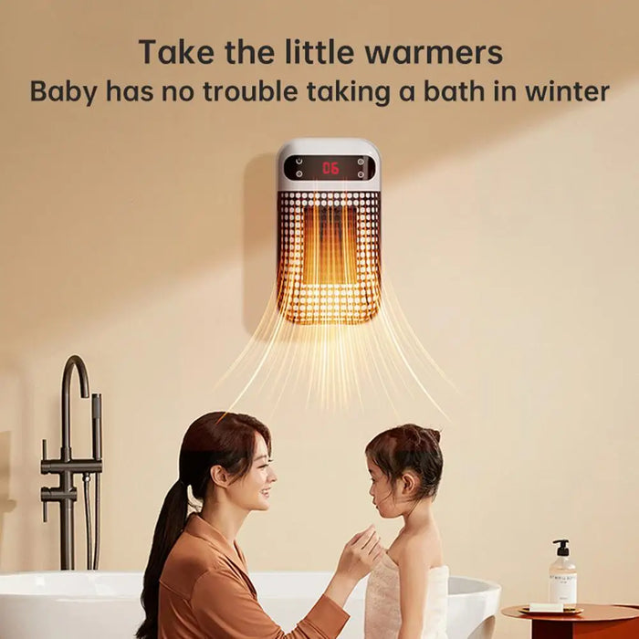 Wall Space Heater Portable Ecoheat Space Warmer Energy-Saving Ecoheat Space Heater Radiant Space Warmer With Overheat Protection Portable Ecoheat Space Heater - Energy-Saving with Overheat Protection  Lacatang Shop Lacatang Shop 