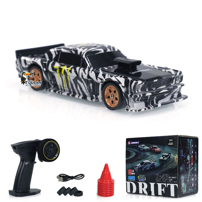 Gifts Outdoor Toys 1/43 RC Mini Race Cars 2.4g Radio Control Drift Car 4WD High-Speed Motor Vehicle Model for Boys TH23884