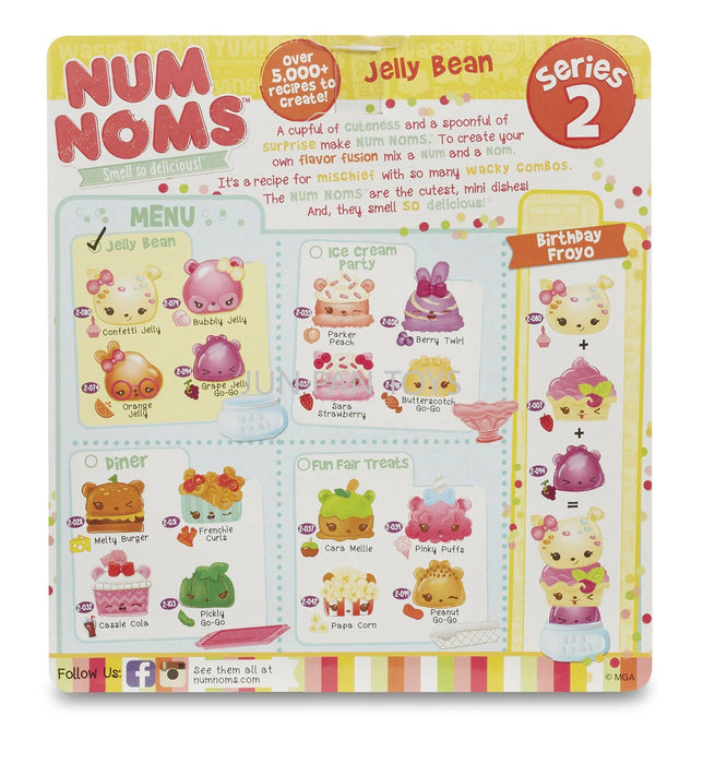 Original MGA Num Noms Smell So Delicious Starter Pack Series 2 Jelly Bean Scented Toys Kawaii Surprise Girls Toys Birthday Gifts - Lacatang Shop