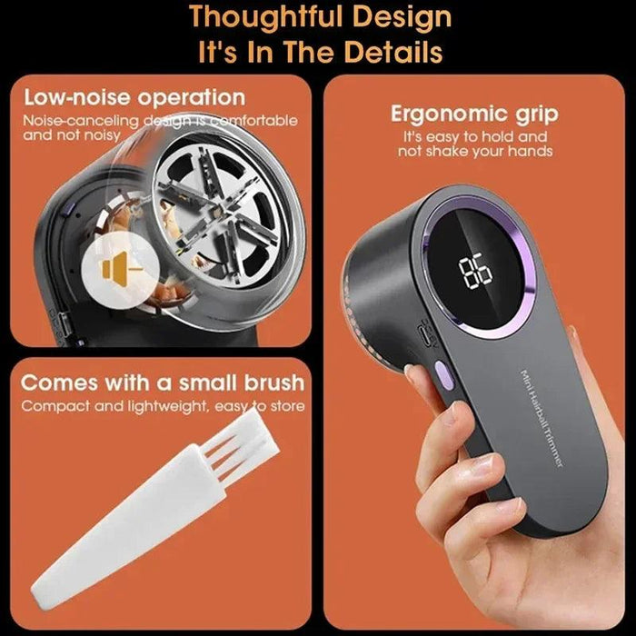 Xiaomi Portable Electric Lint Remover Led Display Rechargeable Clothe Fabric Shaver Three Levels Household Hair Ball Trimmer Xiaomi Lint Remover - Keep Clothes Clean and Tidy  Lacatang Shop Lacatang Shop 