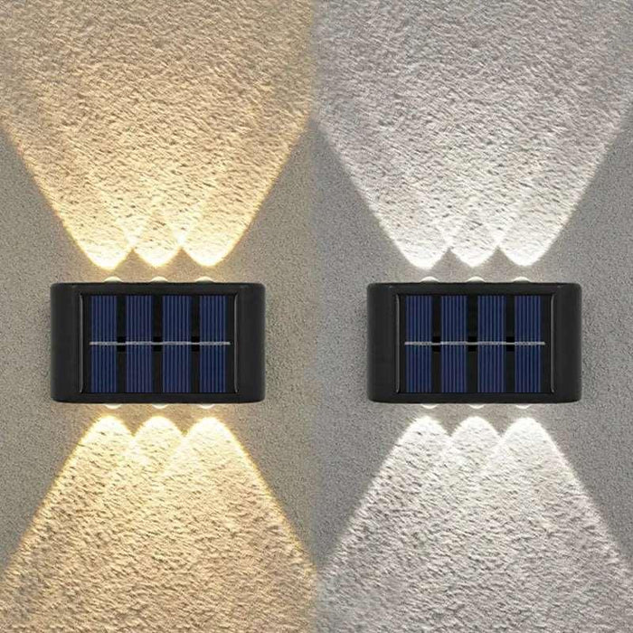 6LED Solar Lights, Outdoor Waterproof Atmosphere Wall Lamp,Up And Down LED Solar Lights Outdoor - Waterproof and Stylish Other AliExpress Lacatang Shop 