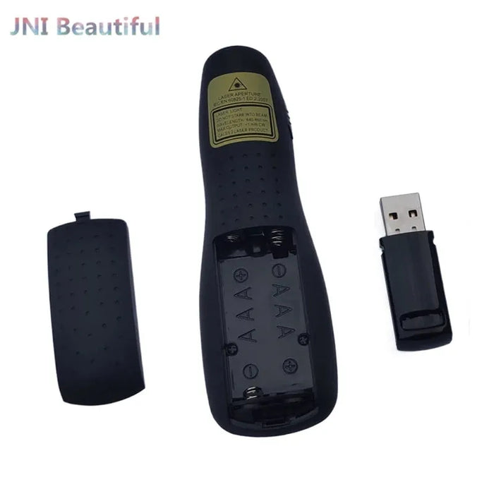 1PC 2.4Ghz USB Wireless Presenter Red Laser-Pen Pointer PPT Remote Control With Handheld Pointer For PowerPoint Presentation