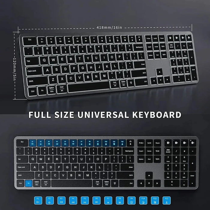 Rechargeable Bluetooth Keyboard and Mouse Backlit Gaming Keyboard AI Mouse Set Wireless Keyboard and Mouse Comb for Computer 

Power Up Your Gaming Setup with Rechargeable Bluetooth Keyboard and Mouse Set for Ultimate Performance 
  Lacatang Shop Lacatang Shop 