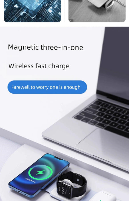 Three-in-One Headset iPhone Base Fast Charging Apple Three-in-One Headset iPhone Base Fast Charging Apple - Lacatang Shop  Lacatang Shop Lacatang Shop 