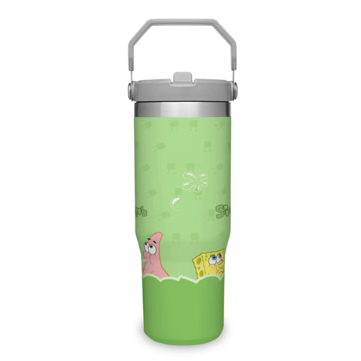 SpongeBob 30 oz Portable Car Cup Stainless Steel Insulated Tumblers Travel SpongeBob 30oz Insulated Car Cup - Portable Stainless Steel Tumbler  Lacatang Shop Lacatang Shop 