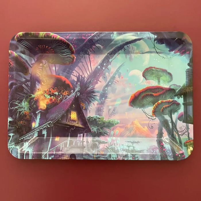 Collectible Metal Rolling Tray 7x4.92 Inches