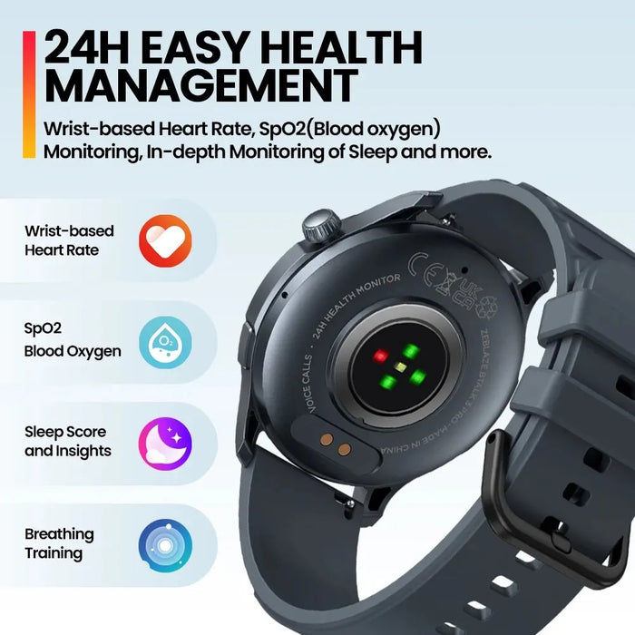 New Zeblaze Btalk 3 PRO Smart Watch 1.43" AMOLED Display Bluetooth - Lacatang Shop