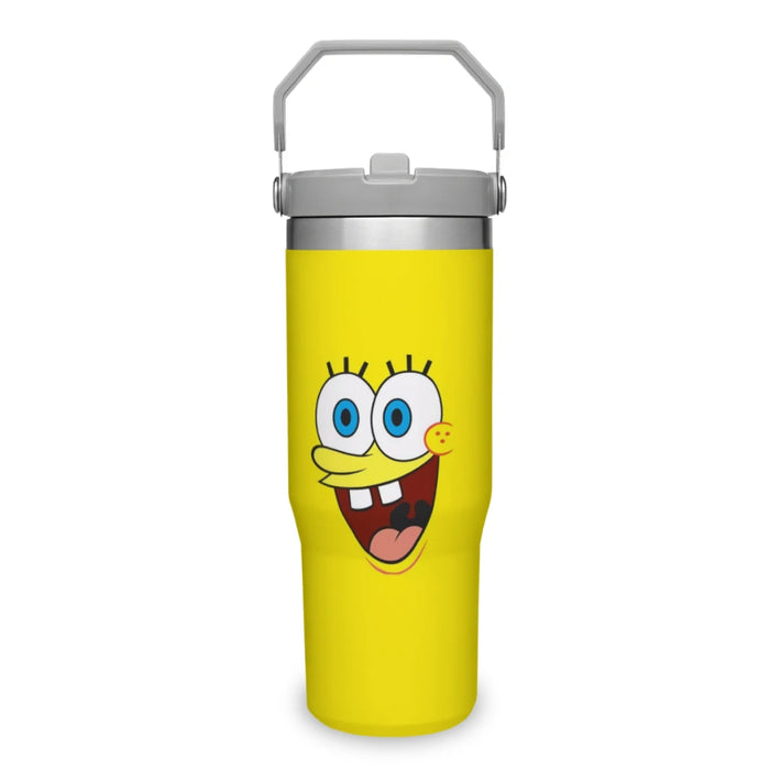 Portable Car Cup SpongeBob SquarePants Stainless Steel 304 Tumbler Water Bottle 30oz/900ml SpongeBob SquarePants 30oz Stainless Steel Car Tumbler - Portable  Lacatang Shop Lacatang Shop 