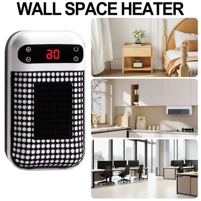 Wall Space Heater Portable Ecoheat Space Warmer Energy-Saving Ecoheat Space Heater Radiant Space Warmer With Overheat Protection Portable Ecoheat Space Heater - Energy-Saving with Overheat Protection  Lacatang Shop Lacatang Shop 