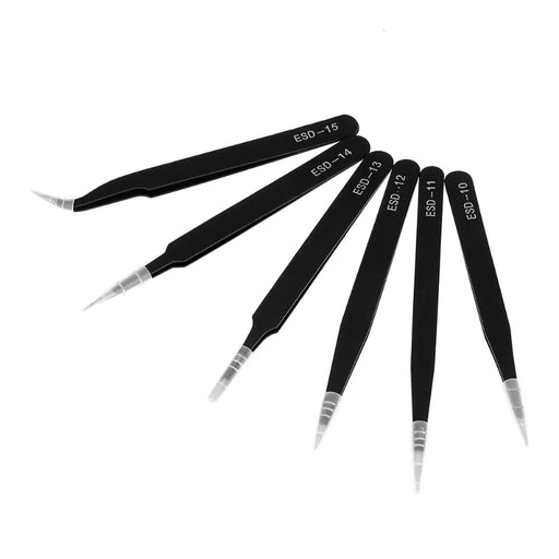 ESD Anti-Static Stainless Steel Tweezers Precision Maintenance ESD Anti-Static Stainless Steel Tweezers Precision Maintenance -  Other AliExpress Lacatang Shop 