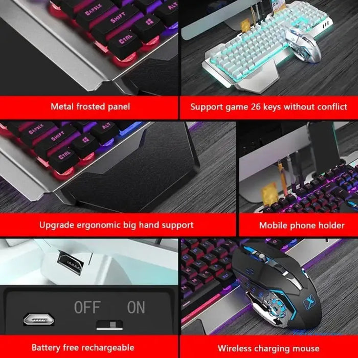 Wireless Keyboard and Mouse Set RGB Backlit 4-Gear 800-2400DPI Adjustable Gaming DropShipping 

Enhance your gaming experience with our Wireless RGB Keyboard & Mouse Set - 800-2400DPI, DropShipping  Lacatang Shop Lacatang Shop 