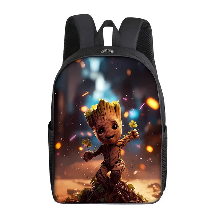 Groot Marvel Cartoon Backpack for Students - Cute Superhero Knapsack for Men, Women, and Kids - Perfect Gift Idea