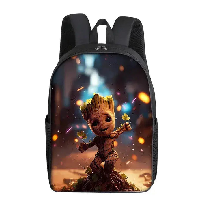 Groot Marvel Superhero Backpack - Cartoon Print School Bag for Students and Office Use, Unisex Gift Idea