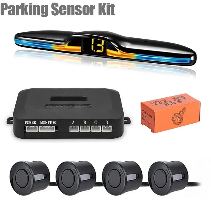 New LED Parking Sensor System Backlight Parktronic Monitor Display Kit Backup Detector Assistant 4 Probes 

Enhance Your Parking Experience with LED Parking Sensor System - Backlight Display - 4 Probes  Lacatang Shop Lacatang Shop 