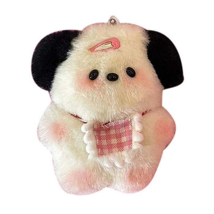 Adorable Plush Puppy Keychain - Cute Cartoon Bag Pendant for Women & Girls, Perfect Birthday Gift