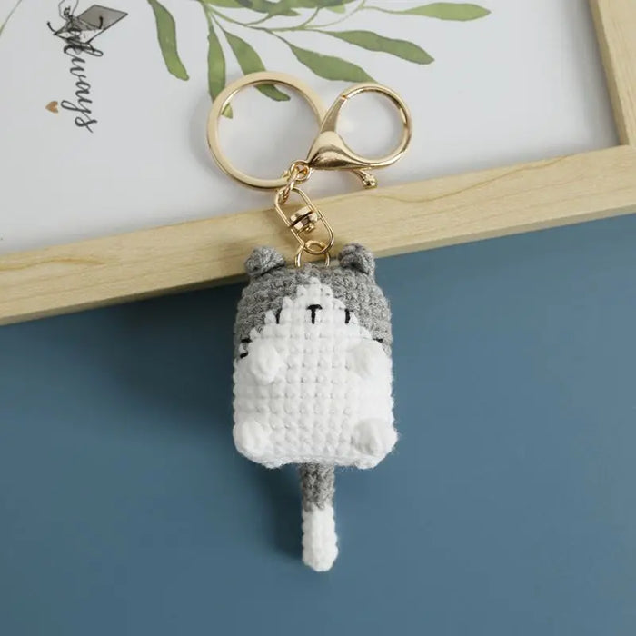 Adorable Knitted Cat Keychains - Kawaii Crochet Cat Doll Keyrings for Bags and Car Keys Adorable Knitted Cat Keychains - Kawaii Crochet Cat Doll Keyrings for   Lacatang Shop Lacatang Shop 