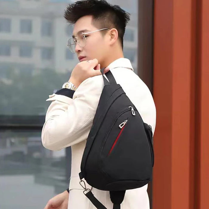 Men's Chest Bag Leisure Sports Storage Bag Outdoor Travel Large Capacity Versatile Crossbody Bag Backpack