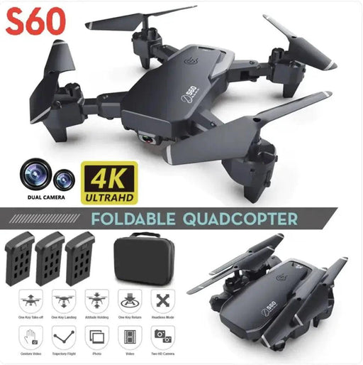 S60 Remote Control Drone 4K High-definition Aerial Photography Professional Quadcopter 4K Drone with Camera - Capture Stunning Aerial Footage  AliExpress Lacatang Shop 