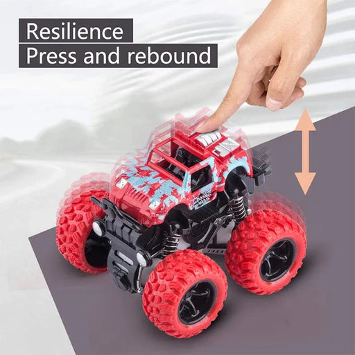 Pull Back Toy Car Inertial Rotation Car Four-wheel Drive Off-road Vehicle SUV Racing Power Car Children's Toy CarGift - Lacatang Shop