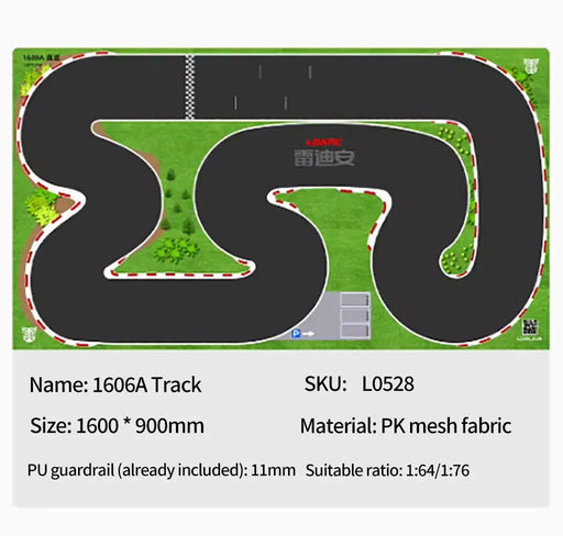 LDARC V64 1/64 Scale Mini RC Car Racing Track with PU Fencing - 6m/11m/16m RTR247 Carrying Bag for CT01 Transmitter 

Boost Your Racing Skills with LDARC V64 Mini RC Car Track – Available in Multiple Sizes and Comes with Carrying Bag and Transmitter! 
  Lacatang Shop Lacatang Shop 