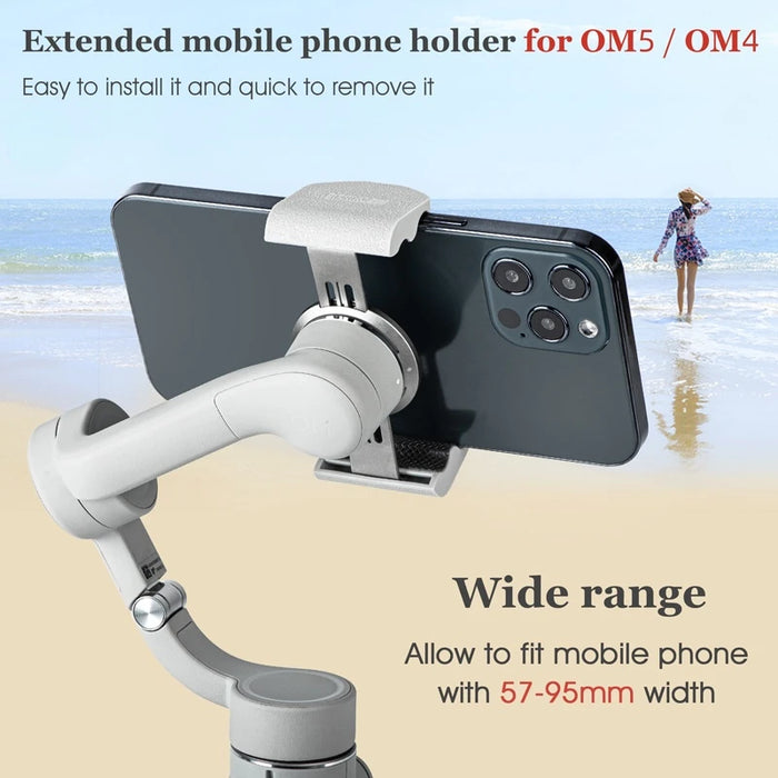 Extended Phone Clamp Holders for DJI OM 5 OSMO Mobile 5 Handheld Stabilizer OM4 SE Extension Buckle Phone Clip OM5 Accessories