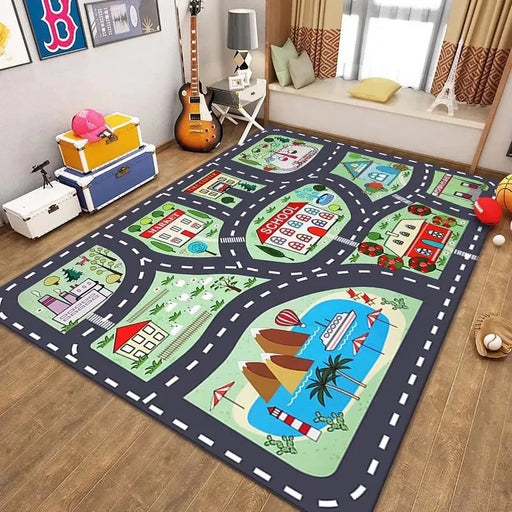 Children's Non-Slip Crawling Carpet for Living Room and Bedroom Decor - Soft Flannel Area Rug - Lacatang Shop