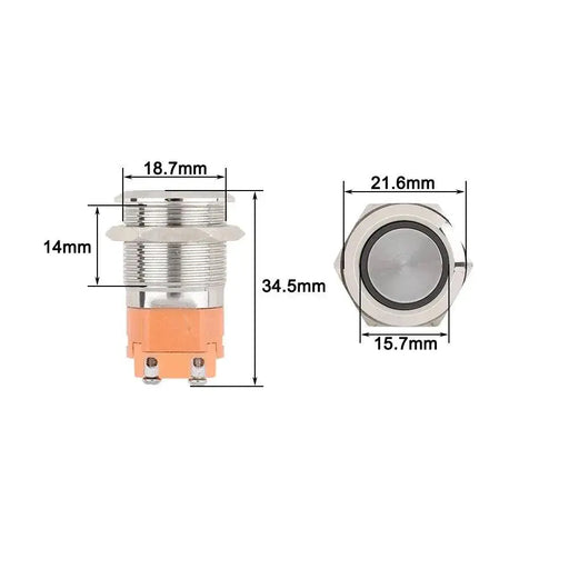 15A Hevay Duty Metal Push Button Switches With LED Ring Annular 19mm 15A Hevay Duty Metal Push Button Switches With LED Ring Annular 19mm -  Other AliExpress Lacatang Shop 