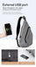 Mixi Men One Shoulder Backpack Women Sling Bag Crossbody USB Boys Cycling Sports Travel Versatile Fashion Bag Student School Mixi Men One Shoulder Backpack Women Sling Bag Crossbody USB Boys   Lacatang Shop Lacatang Shop 