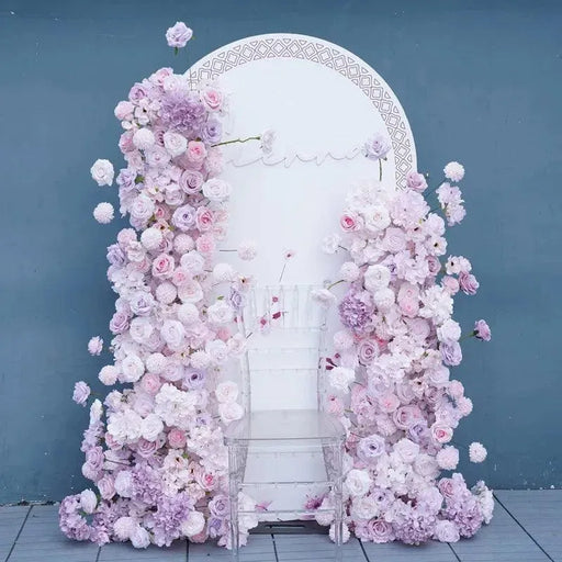 Luxury 5D Colorful Wedding Backdrop Arch KT Board Decor Floral Arrangement Floor Flower Row Event Party Props Window Display - Lacatang Shop