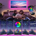 RGB 5050 LED Strip Light Remote App Control TV Led Backlight Flexible Ribbon Tape USB 5V Led Light for PC Gaming Room Decoration RGB 5050 LED Strip Light Remote App Control TV Led Backlight Flexible   Lacatang Shop Lacatang Shop 