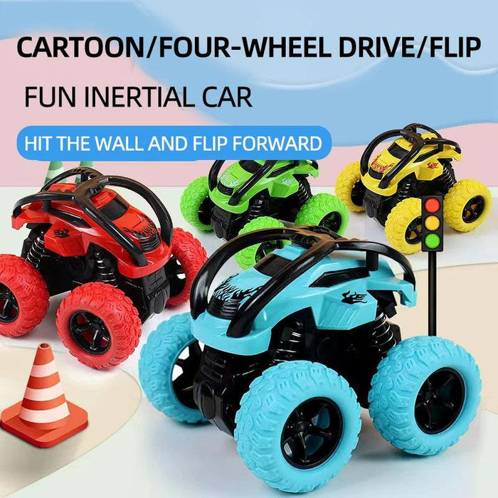 Off-Road Car Toys Rotate Toy Vehicles Inertial Four-wheel Drive Stunt Pull Back Toy Car Off-road Vehicle Children's Toy Car Gift - Lacatang Shop