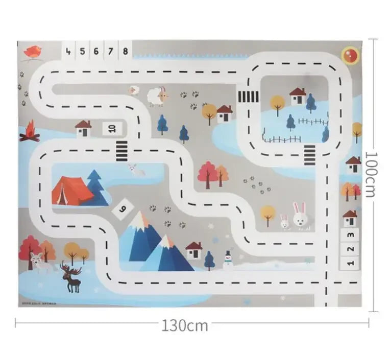 Interactive City Traffic Play Mat for Kids - Waterproof Educational Rug for Boys and Girls Interactive City Traffic Play Mat for Kids - Waterproof Educational   Lacatang Shop Lacatang Shop 