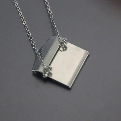 1pc Tiny Handbag Shape Photo Frame Stainless Steel Charms Floating Envelope Locket Necklaces Women Men Lover Memorial Jewelry Lacatang Shop
