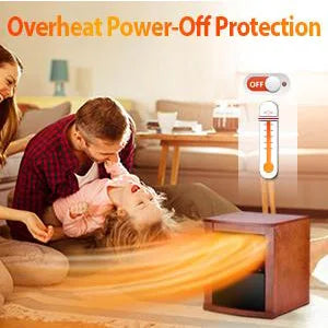 Infrared Heater,1500W Electric Space Heater with Remote, 3 Modes, 12H Timer, Overheat & Tip-Over Protection, Chil Lock, Quiet