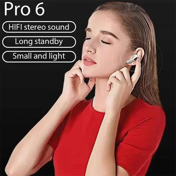 LS Pro 6 Mini TWS Bluetooth Earphones - Wireless Sport Headset for Android & Xiaomi LS Pro 6 Mini TWS Bluetooth Earphones - Wireless Sport Headset for   Lacatang Shop Lacatang Shop 