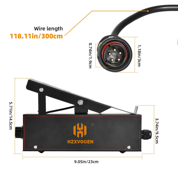 HZXVOGEN 5 in 1 HF TIG AC/DC Aluminum Welding Machine 200A MMA ARC Argon Precise Digital Pulse 2T/4T TIG Inverter Welder