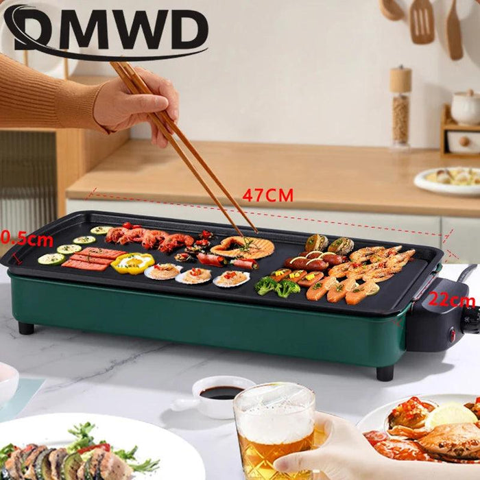 DMWD 1200W Home Electric Grill Indoor Smokeless Food Barbecue Grill DMWD 1200W Home Electric Grill Indoor Smokeless Food Barbecue Grill -  Other AliExpress Lacatang Shop 