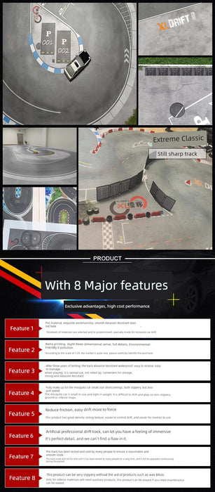 Jingshang Miniature Drift Racing Track Professional Artificial Map