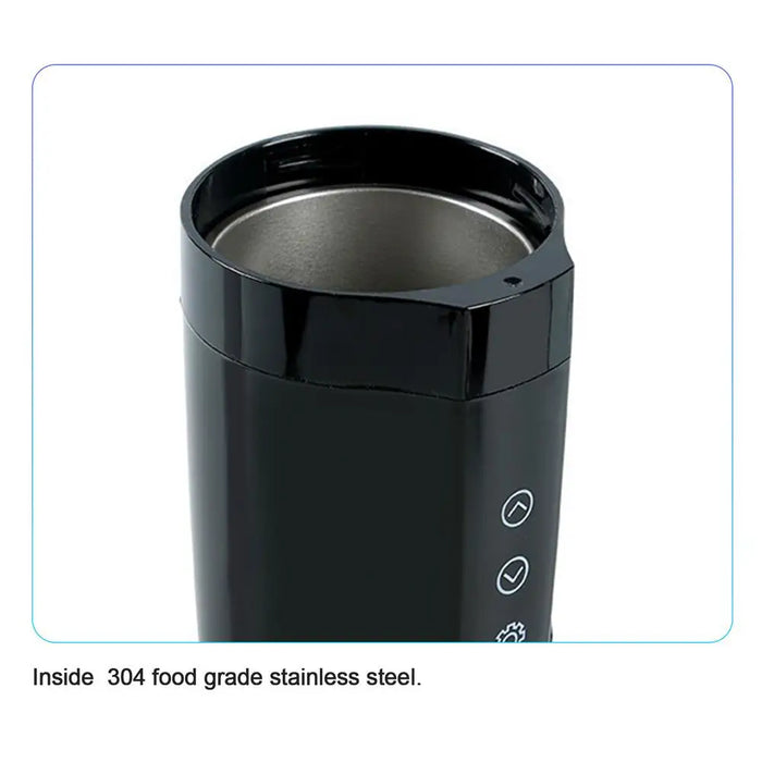 400ml Portable Car Heating Cup 12V 24V Electric Heat Water Cup LCD Display Kettle Coffee Tea Milk 304 Stainless Steel 400ml Portable Car Heating Cup - 12V/24V Electric Kettle, LCD Display  Lacatang Shop Lacatang Shop 