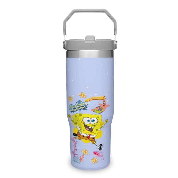 SpongeBob 30 oz Portable Car Cup Stainless Steel Insulated Tumblers Travel SpongeBob 30oz Insulated Car Cup - Portable Stainless Steel Tumbler  Lacatang Shop Lacatang Shop 