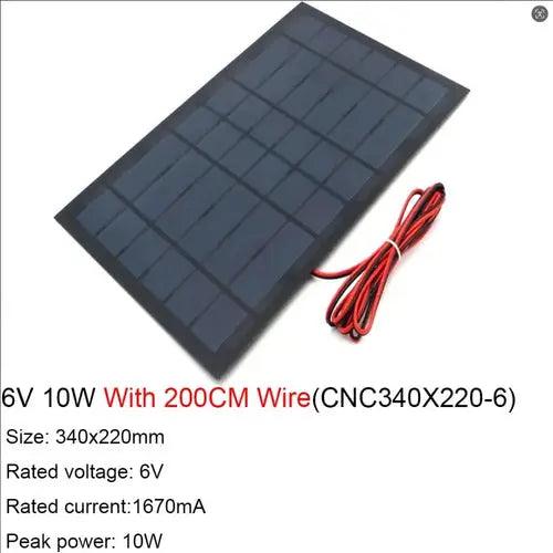 6V Solar Panel With 30 100 200CM Wire Mini Solar System DIY For 6V Solar Panel with Wire for DIY Projects Other AliExpress Lacatang Shop 