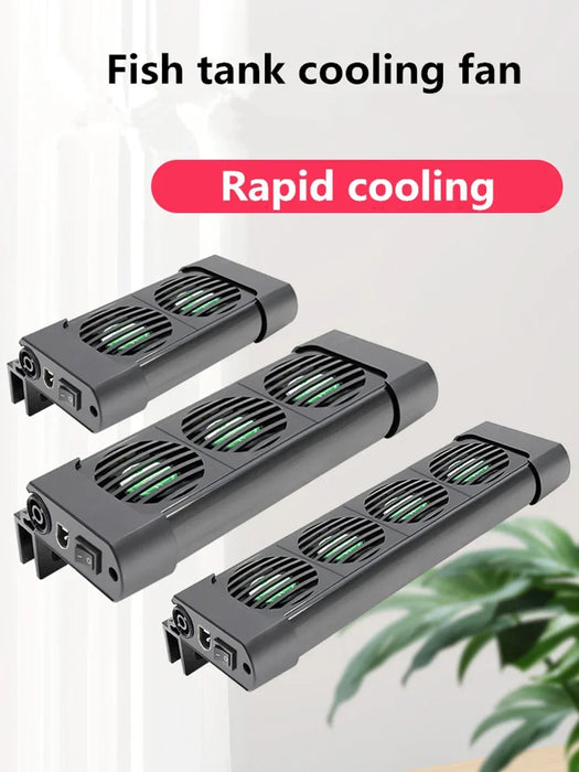 Aquarium Cooling Fan System for Fish Tanks - Water Temperature Control with 2/3/4/5 Fan Set for Marine and Pond Use Aquarium Cooling Fan System for Fish Tanks - Water Temperature Control   Lacatang Shop Lacatang Shop 