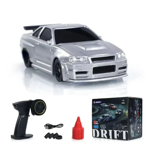 2.4G RC Drift Car 1/43 4WD Remote Control Car High Speed Four Wheel Drive Radio Controlled Mini Racing Car Model Boy Toy Gift 

1/43 4WD RC Drift Car: High Speed Mini Racing Toy for Boys - Perfect Gift!  Aliexpress Lacatang Shop 