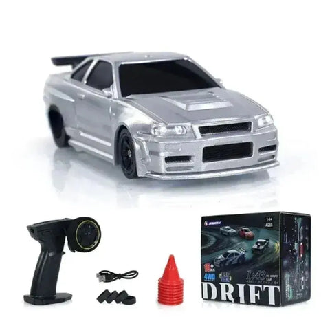 
  
	
    
	
    2.4G RC Drift Car 1/43 4WD Remote Control Car High Speed Four Wheel Drive Radio Controlled Mini Racing Car Model Boy Toy Gift
