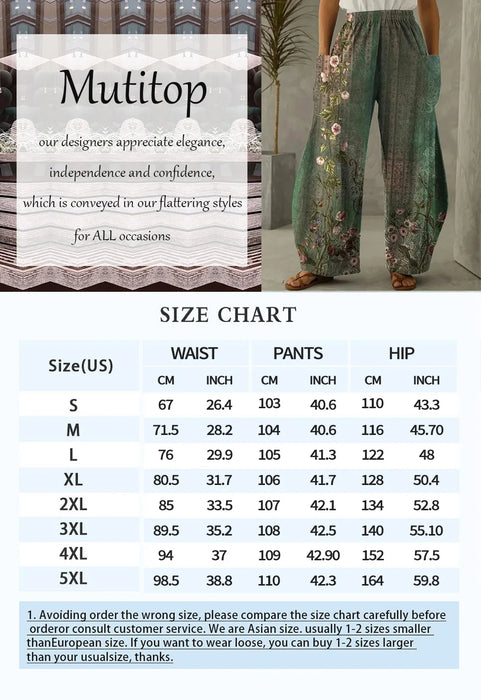 Women's Pants Sun Moon Star And Arrow Prints Harem Pants Women's Summer Retro Women's Casual Wear Daily Fashion Wide Leg Pants