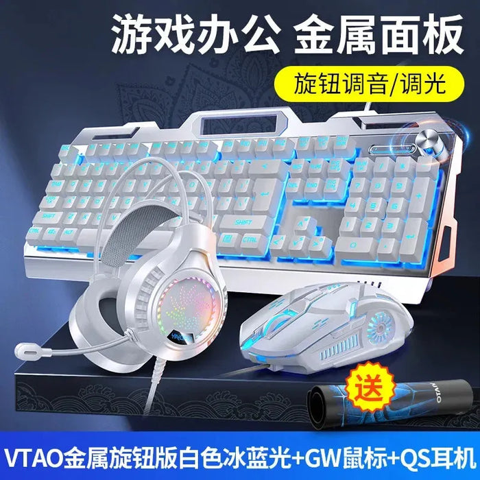 RGB Gamer Keyboard Gaming Keyboard and Mouse Headphone Gamer Kit Backlit USB Wired Computer KeyboardFor Pc Laptop 3 In1 Teclado RGB Gaming Keyboard, Mouse & Headphone Kit - Backlit USB Wired  Lacatang Shop Lacatang Shop 